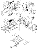 Section Diagram and Parts List for RGH946GEH1  Hotpoint Range