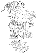 Section Diagram and Parts List for RGH946GEH1  Hotpoint Range