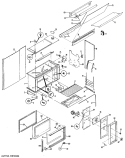 Part Location Diagram of WB36X0705 GE GLASS-OUTER