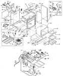 Section Diagram and Parts List for RGB744GEH1  Hotpoint Range