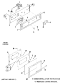 Section Diagram and Parts List for RGJ616GEH1  Hotpoint Wall Oven