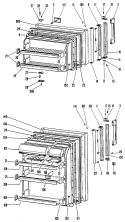 Section Diagram and Parts List for CTX18EFCR  Hotpoint Refrigerator