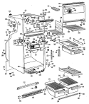 Section Diagram and Parts List for CTX18EFCR  Hotpoint Refrigerator