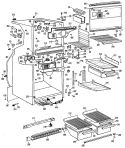 Section Diagram and Parts List for CTX18GFCR  Hotpoint Refrigerator