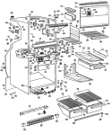 Section Diagram and Parts List for CTX20GFBR  Hotpoint Refrigerator