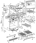 Section Diagram and Parts List for CTX20EFBR  Hotpoint Refrigerator