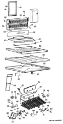 Section Diagram and Parts List for CTX23GFBR  Hotpoint Refrigerator