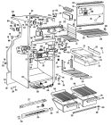 Section Diagram and Parts List for CTX23EFCR  Hotpoint Refrigerator
