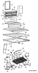 Section Diagram and Parts List for CTX23EFCR  Hotpoint Refrigerator