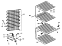 Section Diagram and Parts List for FV10CFB  Hotpoint Freezer