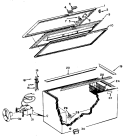 Section Diagram and Parts List for FH15CFB  Hotpoint Freezer