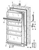Section Diagram and Parts List for FV19CFB  Hotpoint Freezer