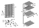 Section Diagram and Parts List for FV19CFB  Hotpoint Freezer