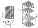 Section Diagram and Parts List for FV16CFB  Hotpoint Freezer