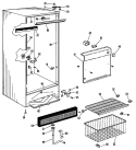 Part Location Diagram of WR17X5898 GE SHELF UPPER
