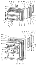 Section Diagram and Parts List for CTF23EFCR  Hotpoint Refrigerator