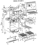 Part Location Diagram of WR71X6038 GE SHELF Assembly FZ