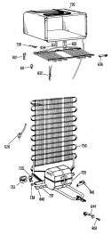 Section Diagram and Parts List for CTA12CFBL  Hotpoint Refrigerator