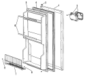 Section Diagram and Parts List for SSD4CGB  Hotpoint Refrigerator