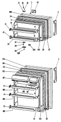 Section Diagram and Parts List for CTF16CGCR  Hotpoint Refrigerator