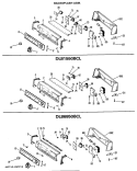 BACKSPLASH ASM. Diagram and Parts List for DLB1550BCL  Hotpoint Dryer