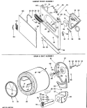 CABINET FRONT ASSEMBLY Diagram and Parts List for DLB2880DCL  Hotpoint Dryer