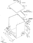 CABINET ASM. Diagram and Parts List for DLL1550BDL  Hotpoint Dryer