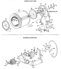 DRUM & DUCT ASM. Diagram and Parts List for DLL1550BDL  Hotpoint Dryer