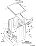 CABINET ASM. Diagram and Parts List for DLB2880DDL  Hotpoint Dryer