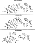 BACKSPLASH ASSEMBLIES Diagram and Parts List for DLL1550BEL  Hotpoint Dryer
