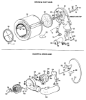 DRUM & DUCT ASM. Diagram and Parts List for DLL1550BEL  Hotpoint Dryer