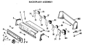BACKSPLASH ASSEMBLY Diagram and Parts List for DLL2880DGL  Hotpoint Dryer