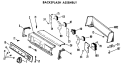 BACKSPLASH ASSEMBLY Diagram and Parts List for DLL2880DHL  Hotpoint Dryer