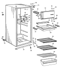 Section Diagram and Parts List for SSD14CGBR  Hotpoint Refrigerator