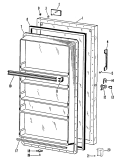 Section Diagram and Parts List for FVF16EGB  Hotpoint Freezer
