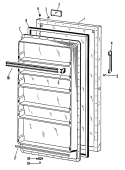 Section Diagram and Parts List for FV10CFC  Hotpoint Freezer