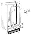 Section Diagram and Parts List for FV13CFC  Hotpoint Freezer