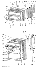 Part Location Diagram of WR38X5393 GE TRIM DOOR FF