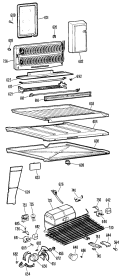 Section Diagram and Parts List for CTX20GGBR  Hotpoint Refrigerator