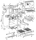 Section Diagram and Parts List for CTX23GGBR  Hotpoint Refrigerator
