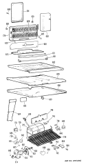 Section Diagram and Parts List for CTX23GGBR  Hotpoint Refrigerator