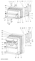 Section Diagram and Parts List for CTX23EGBR  Hotpoint Refrigerator