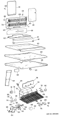 Section Diagram and Parts List for CTX23EGBR  Hotpoint Refrigerator