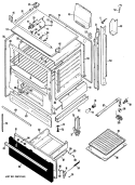 Section Diagram and Parts List for RGB628GF2  Hotpoint Range