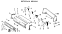 BACKSPLASH ASSEMBLY Diagram and Parts List for DLL2880DJL  Hotpoint Dryer