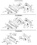 BACKSPLASH ASSEMBLIES Diagram and Parts List for DLL6850BFL  Hotpoint Dryer