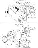 CABINET FRONT ASSEMBLY Diagram and Parts List for DLL2880DKL  Hotpoint Dryer