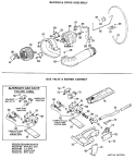 BLOWER & DRIVE ASSEMBLY Diagram and Parts List for DLL2880DKL  Hotpoint Dryer