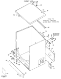 CABINET ASM. Diagram and Parts List for DLL2650BGL  Hotpoint Dryer