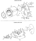 DRUM & DUCT ASM. Diagram and Parts List for DLL2650BGL  Hotpoint Dryer